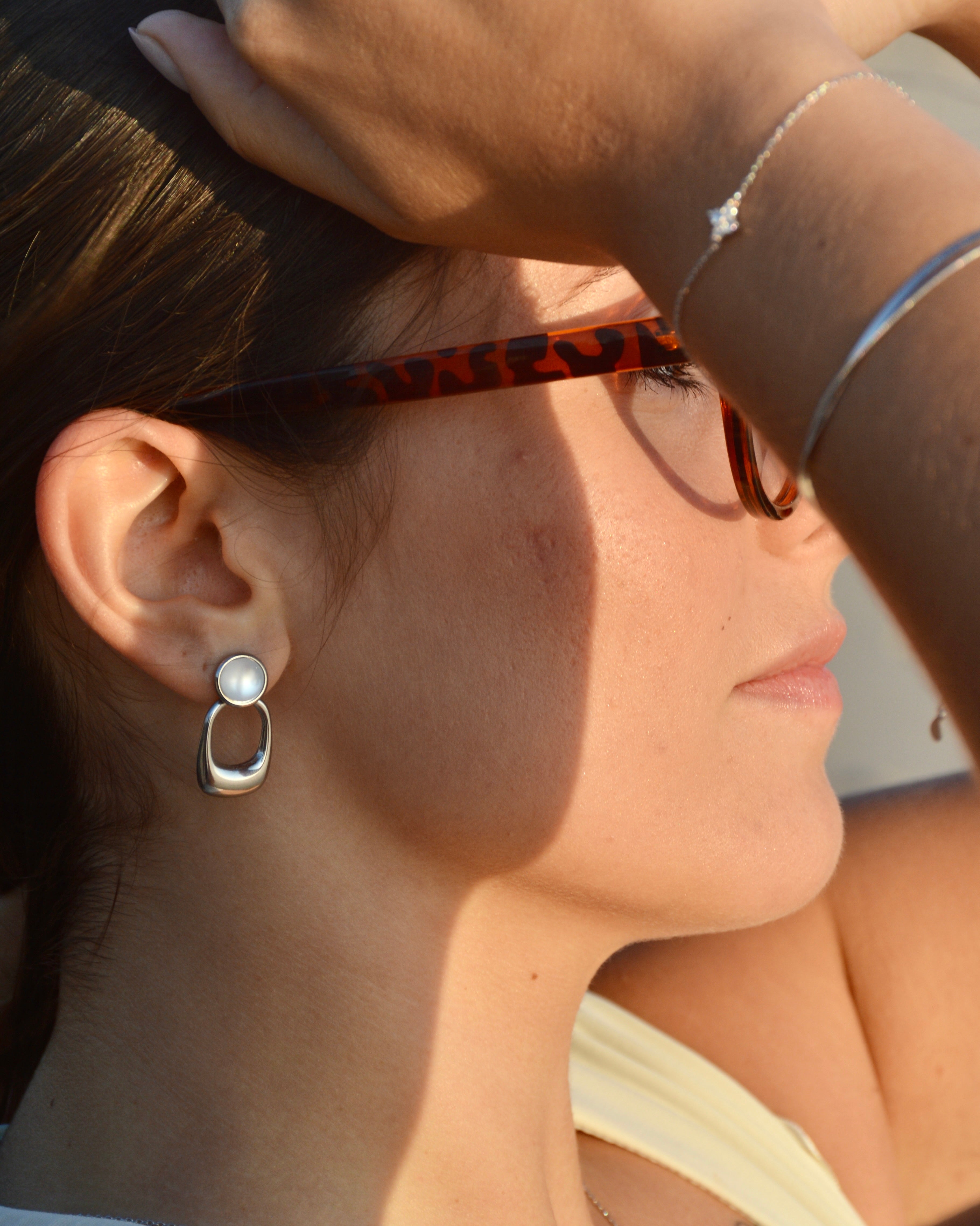 TEMPLA orelia silver earrings