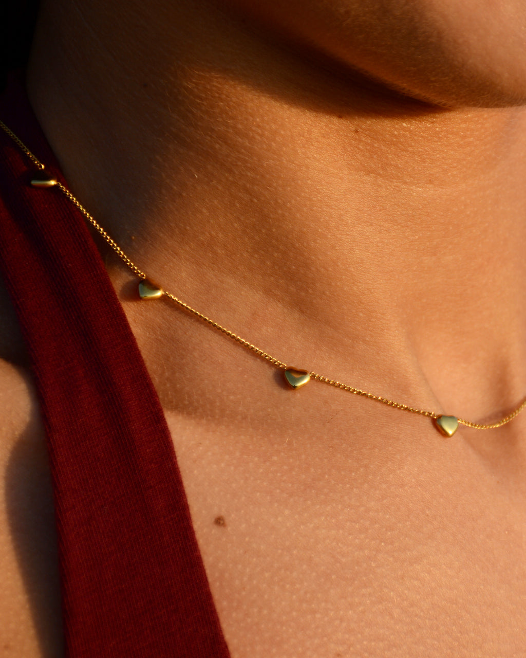 TEMPLA noble heart gold necklace