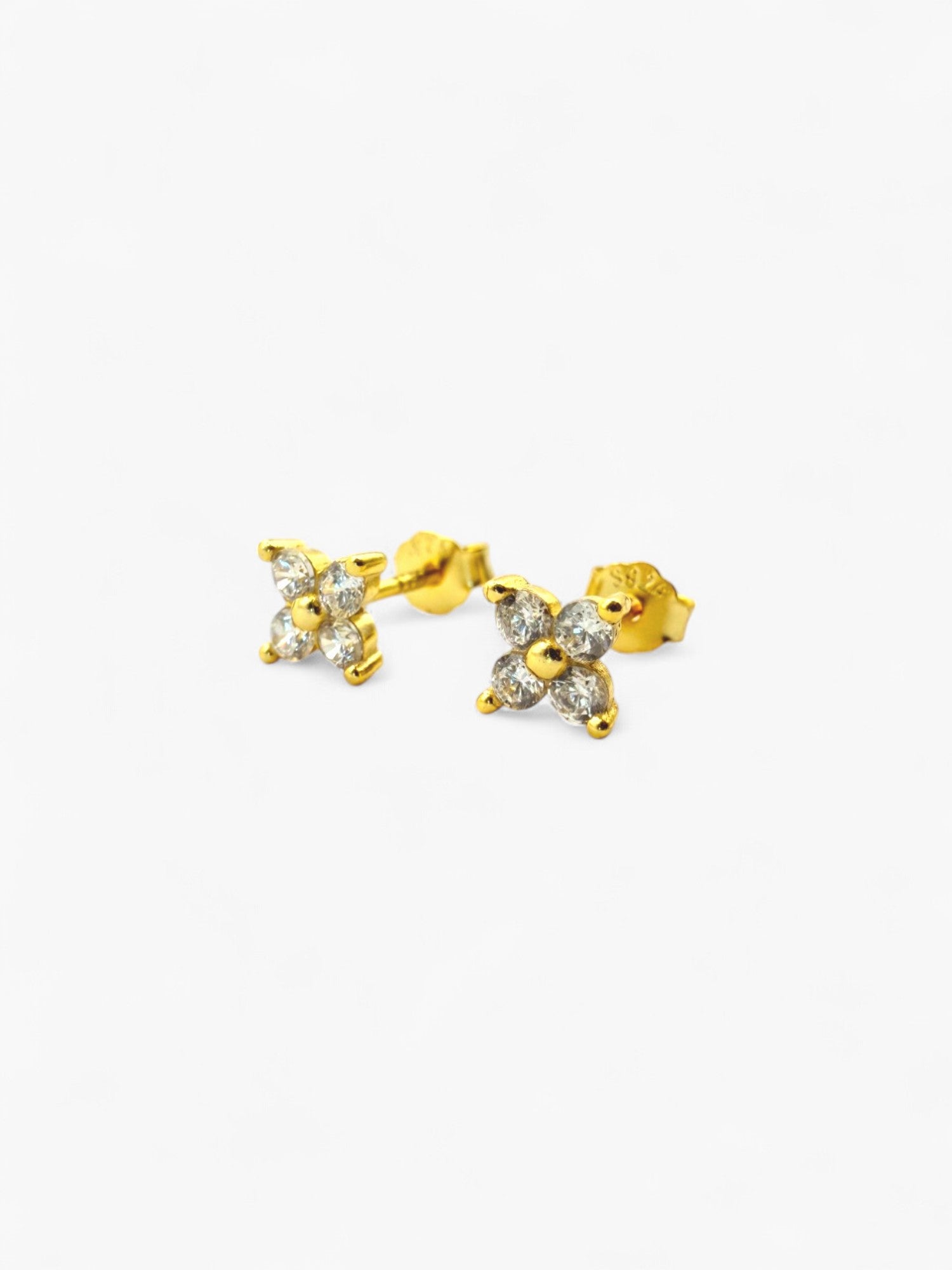 TEMPLA bloom gold earrings